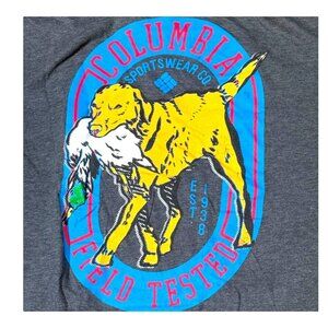 Columbia Sportswear Co Duck Hunting Graphic Tee XXL Gray Short Sleeve Cotton